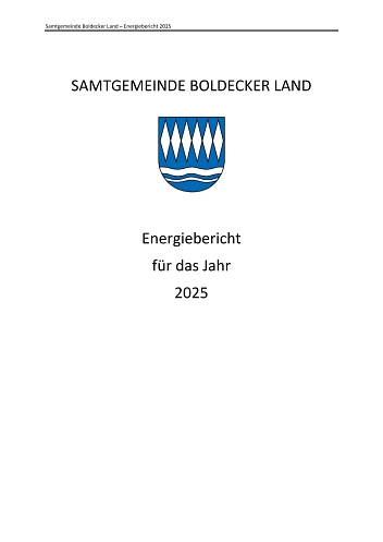 Energiebericht SGBL 2025 Energiebericht SGBL 2025 © Samtgemeinde Boldecker Land