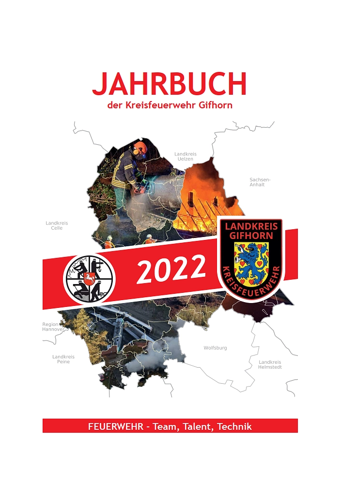 Jahrbuch KFW Gifhorn_Titel Titelblatt des Jahrbuchs 2023 der Kreisfeuerwehr © Kreisfeuerwehr Gifhorn